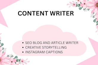 write engaging SEO blog posts for your website