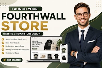 do fourth wall website setup etsy merch store print on demand tshirt pod design