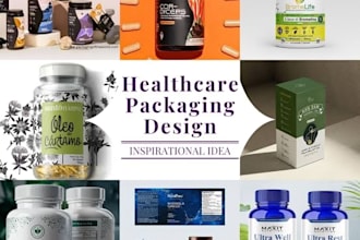 design pharmaceutical packaging, medicine box packaging and pouch label design