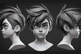 sculpt 3d character and model in zbrush for 3d printing