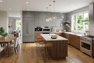 create luxury kitchen interior designs with 3d visualization