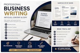 write professional business content, articles, and copy