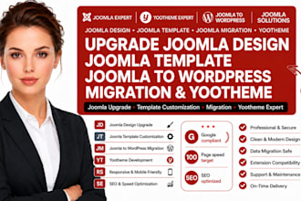 upgrade joomla design joomla template joomla to wordpress migration yootheme