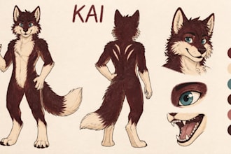 draw furry ref sheet fursona ref sheet furry reference sheet furry art character