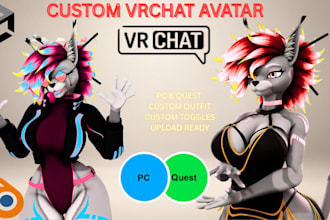 custom vrchat avatar vrchat commission furry vrchat vrc character furry avatar