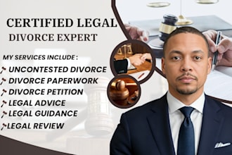 provide legal guidance for uncontested divorce and assist with paperwork