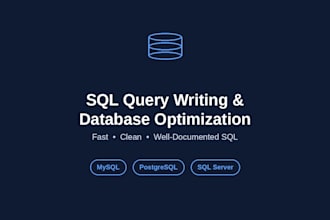 write and optimize sql queries for your database