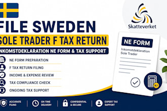file sweden sole trader f tax inkomstdeklaration ne form and tax return support