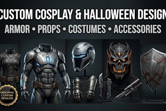 design custom cosplay armor, props and halloween costumes