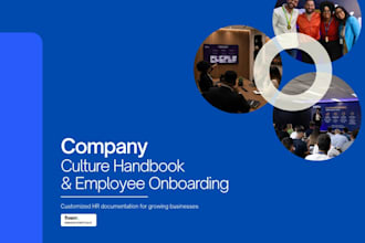 create a culture handbook and employee onboarding system