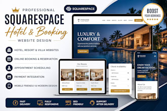 design hotel booking resort vacation rental villa travel website squarespace