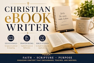 write christian devotional, prayer book and bible study ebook
