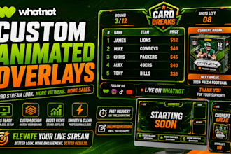 professional whatnot overlays for flawless obs streaming