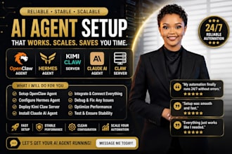 setup open claw agent fix hermes agent kimi claw server open claw ai agent
