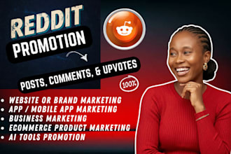 execute reddit SEO post campaign for website promotion