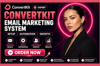 design converkit newsletter kit landing page email sequence kit automation