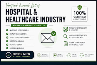 build a verified doctors and b2b healthcare email list for lead generation