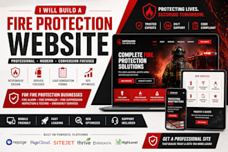 onepage pageclosud itejet thrvy vendasta gohighlevel fire protection website