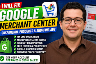 fix google merchant center, business profile suspension product and shopping ads