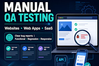 manually test your website or web application and report bugs