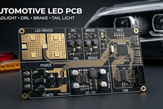 design automotive led pcb for car headlights drl brake lights and vehicle light