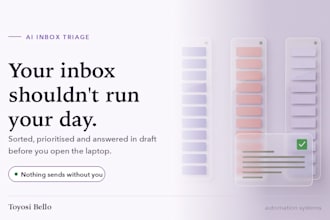 build an ai email automation that sorts your inbox and drafts replies
