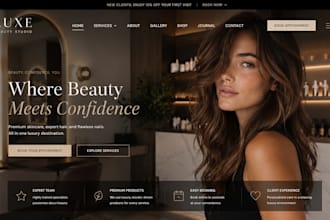design wix esthetican skincare website wix hair salon nail salon website