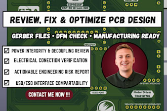 provide a production ready pcb schematic review and risk report 72hours delivery