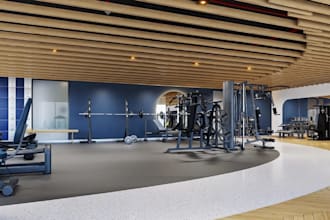 refresh 3d sport complex,yoga interior,pilates studio,gym design,cgi padel court