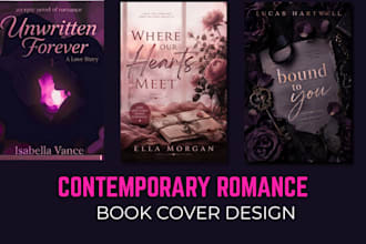 design a contemporary romance book cover