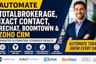 automate totalbrokerage ixact contact rechat boomtown zoho CRM