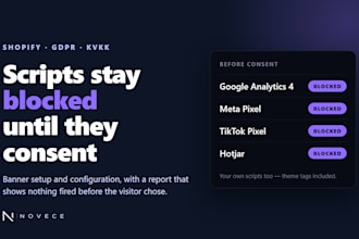 set up a shopify cookie banner that actually blocks your scripts