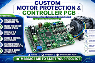 design custom motor protection and controller pcb for reliable system designs
