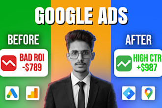 setup, optimize and monitor your google ads with high ROI