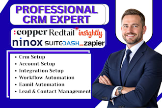 setup copper crm insightly suitedash automation redtail ninox zapier integration