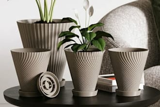 design custom 3d vase model, flower vase and 3d printable stl model