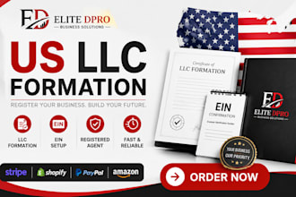 register your US llc formation ein with bank setup for business, online sellers