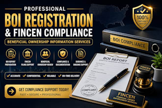 register your US llc, obtain ein, file boi report and dba