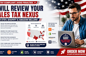 review your sales tax nexus for etsy, shopify, amazon sellers foreign llc owners