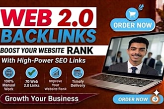 complete 70 high quality web 2 0 backlinks