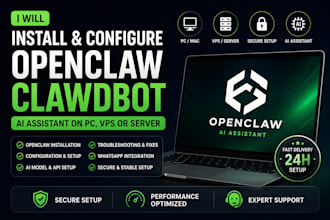 install and configure open claw clawdbot ai assistant on PC vps or server