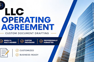 draft a custom llc operating agreement for your business