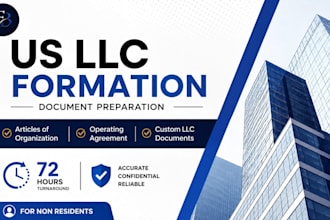 prepare professional US llc formation documents and operating agreement
