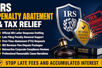 submit irs penalty abatement relief plus irs letter response penalty removal