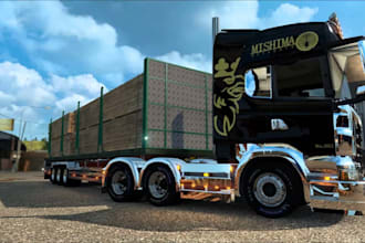 make custom mods, skins, truck, trailers, and edits for ats2, beamng, asseto