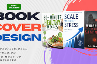 design a creative book cover, ebook cover, paperback cover