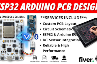 develop esp32 arduino iot firmware and embedded systems