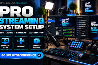 setup your professional twitch youtube tiktok live streaming system
