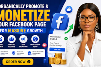 organically promote and monetize your facebook page for massive growth