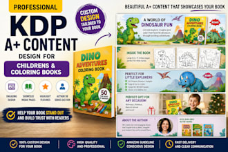 design KDP a plus content for children and coloring books